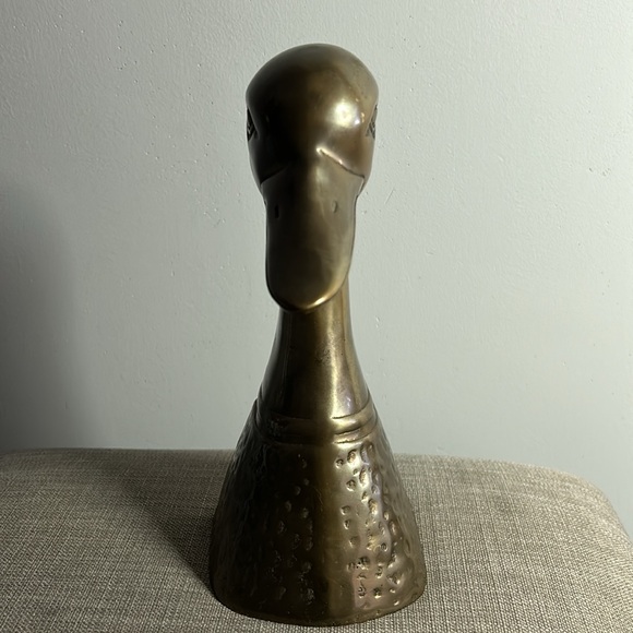 Vintage (1) Tall Brass Duck Head Bookend - Picture 6 of 10